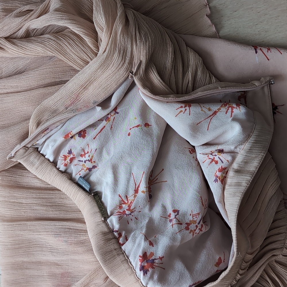 100% Silk flowy skirt